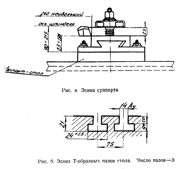 Верстат токарно-гвинторізний 1А95. Супорт